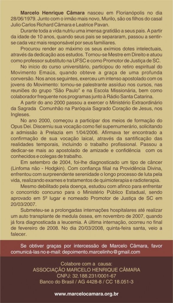 Oração Marcelo Câmara